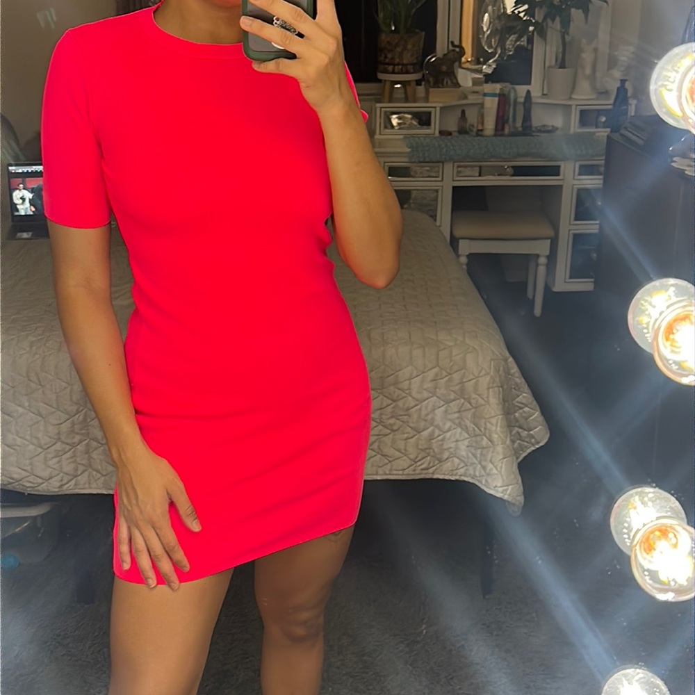 Zara small pink dress in good condition used once